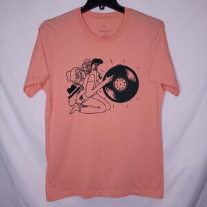 Coachella T Shirt Womens Large Orange Record